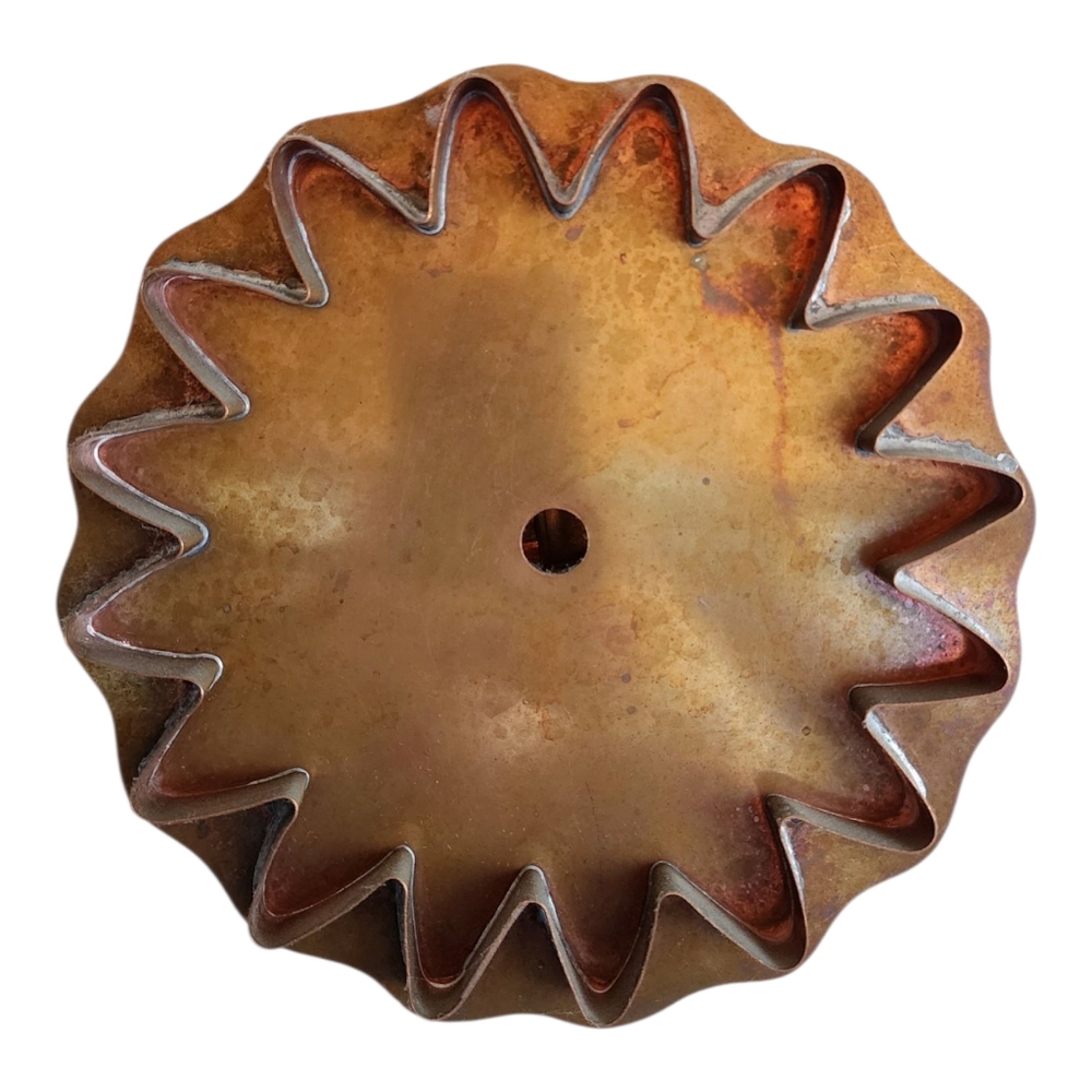 Martha Stewart Vintage Copper Sunflower Cookie Cutter Mold & Wall Hanger Clip